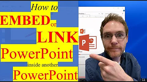 [HOW TO]  EMBED or LINK a PowerPoint Inside Another PowerPoint Presentation
