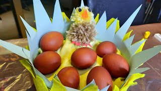 طريقة صنع سلة للبيض EASTER ? Diy