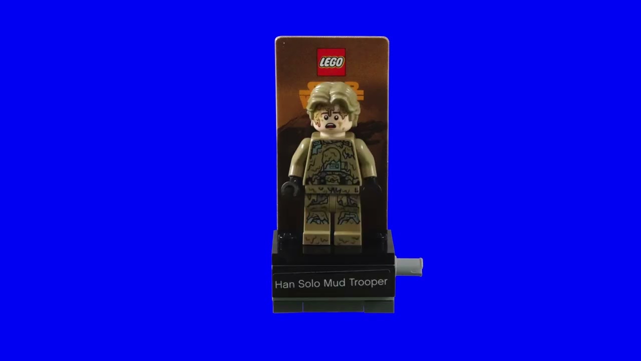 Stop Motion Build LEGO Star Wars Han Solo Mudtrooper Polybag 40300 Blue Screen