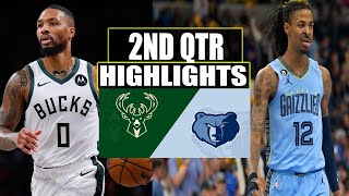 Memphis Grizzlies VS Milwaukee Bucks 2ND QTR  Feb 15, 2024 Highlights | NBA Season