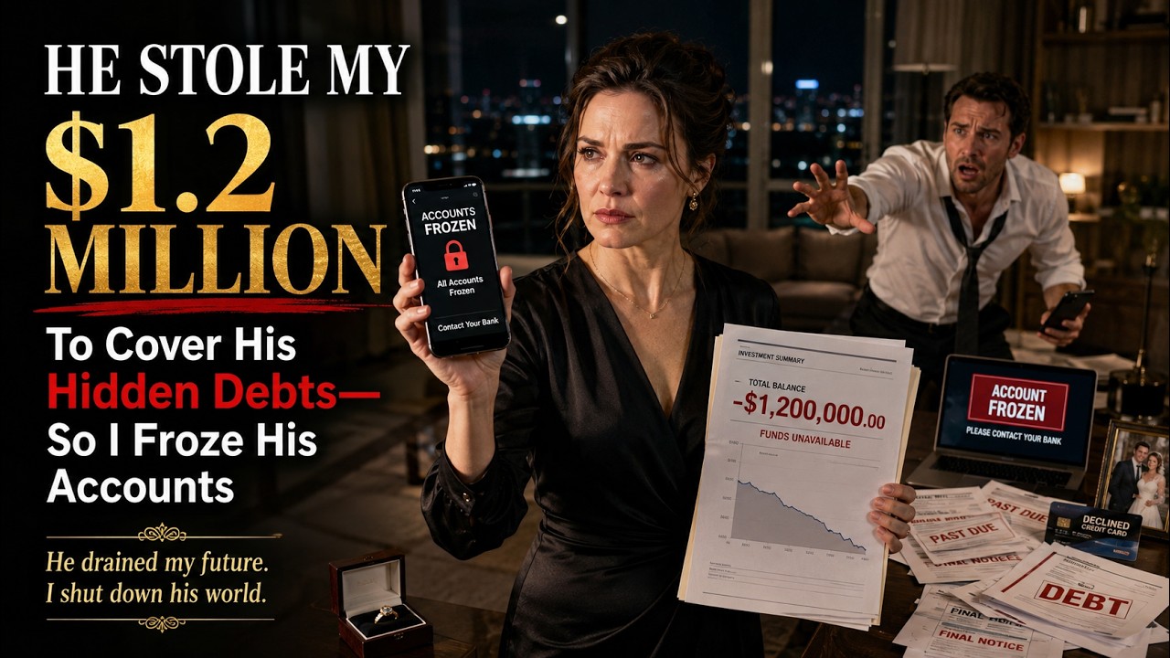 I was halfway through freezing my $1.2 million account at the bank when my husband burst through the doors, sweating and shouting my name. "Claire, what the hell are you doing?" He had transferred...