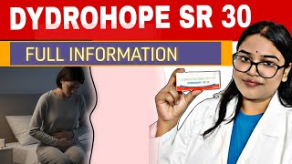 Dydrohope Sr 30 Tablet Dydrogesterone Sustained Release Uses In Hindi, In Pregnancy, Miscarriage Pms