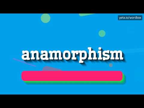 ANAMORPHISM - HOW TO PRONOUNCE IT!?