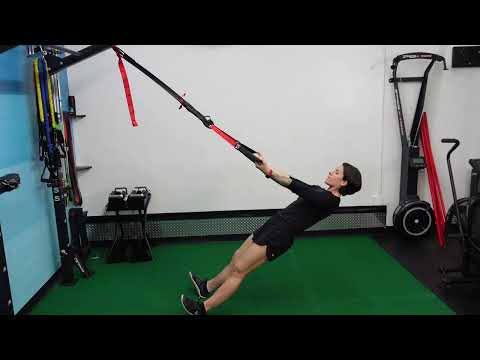TRX Straps Palms Up Supinated Rows