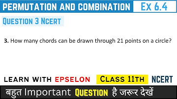 class 11 maths chapter 6 exercise 6.4 question 3 | permutation and combination exercise 6.4 q3 |