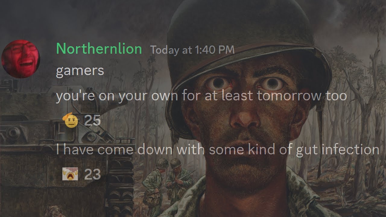 Northernlion gets sick over the weekend...