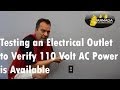 How to Test an Electrical Outlet to Verify 110 Volt AC Power with a Multimeter