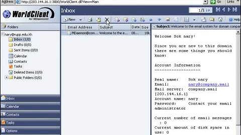 How to  Send Mail using Web Client in MDaemon