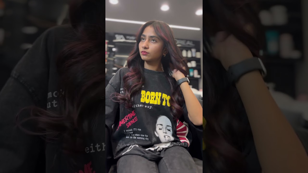 Hair colour live model session 