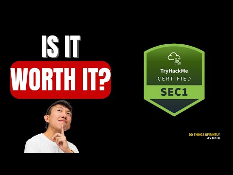 TryHackMe Cybersecurity 101 (SEC1) Certification | Is It Good?