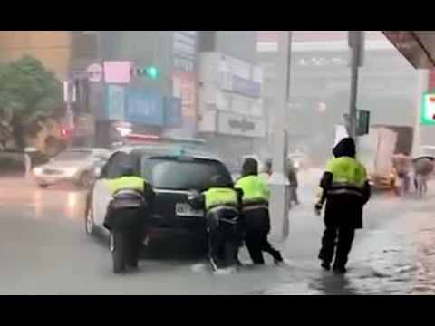 【淹水啦】台北新北台南都淹了，8/10各地淹水合集