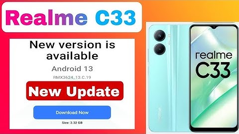 Realme C33 New Update | Android 13 Update