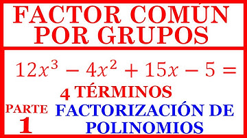 FACTOR COMÚN por GRUPO (FACTOR COMÚN POR AGRUPACIÓN) (SEGUNDO CASO) [FACTORIZAR POLINOMIOS] PARTE 1