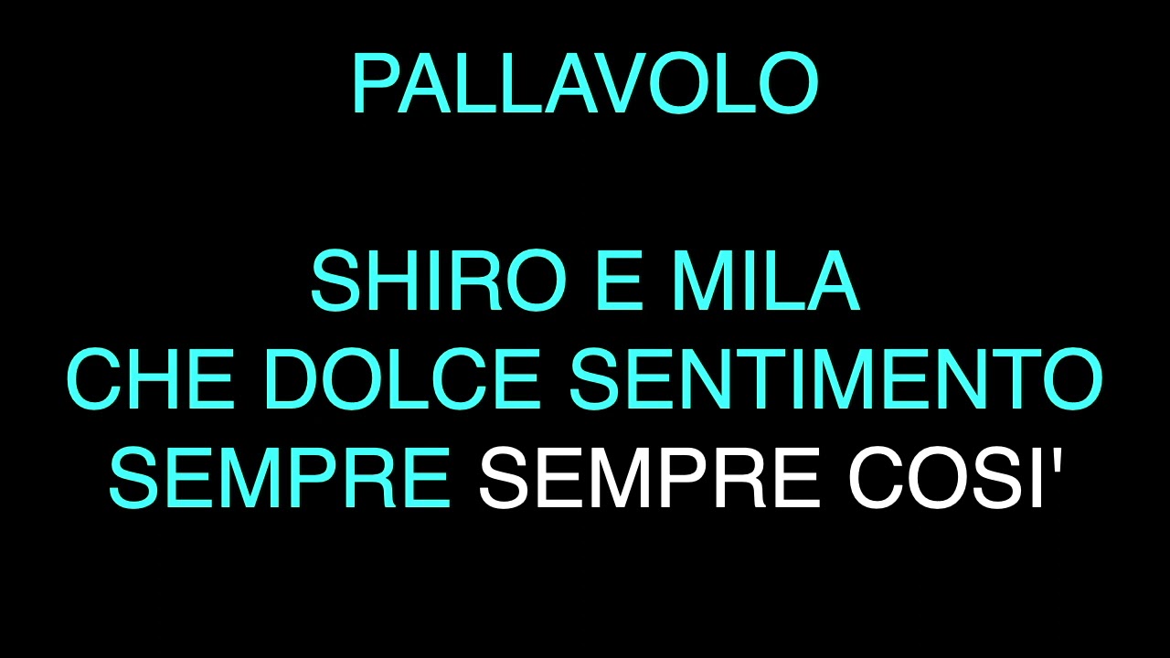 Cristina D'Avena   Mila E Shiro Due Cuori Nella Pallavolo - Karaoke - Cori