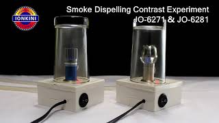 Ionkini Car Air Purifier Jo6281 U0026 Jo6271 Smoke Dispelling Contrast Experiment