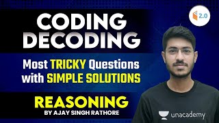 All Competitive Exam | Reasoning by Ajay Singh Rathore | Coding Decoding Tricky Questions