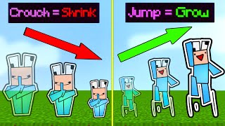 Minecraft Manhunt but you can GROW AND SHRINK