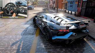 : Lamborghini Aventador SVJ | Forza Horizon 5 | Logitech g29 gameplay #forzahorizon5 #steeringwheel