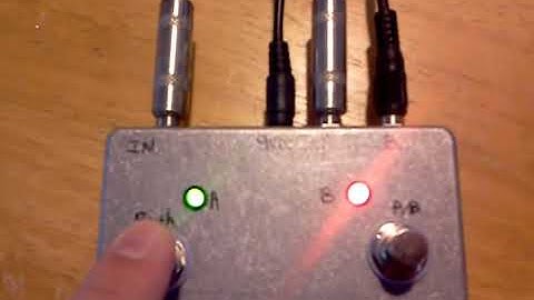 A/B/Y guitar switch box prototype. Video demo 1.