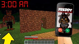 QUIEN LLAMO A BEBE NOOB A LAS 3 AM ¿FREDDY? FNAF - MINECRAFT TROLL + ROLEPLAY