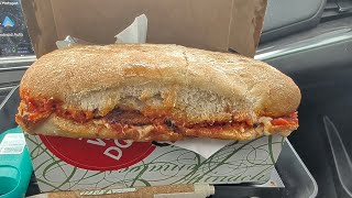 Pizza Nova serves a Descent Veal Sandwich 