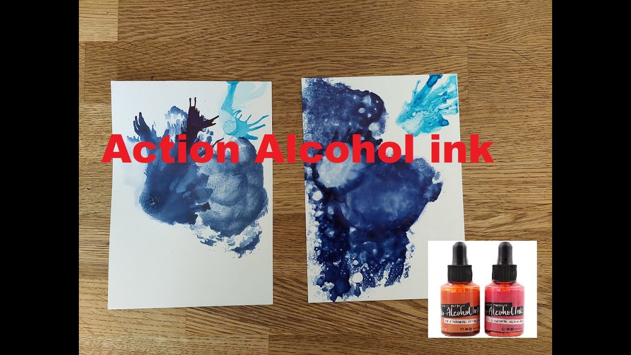 Action glitter alcohol ink YouTube