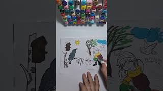 Satisfying Spring Coloring with Markers 🎨🌸