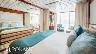 Veranda Stateroom (B) on board MS Paul Gauguin | PONANT