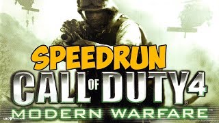 Call of Duty 4: Modern Warfare ► SPEEDRUN - #Новыйрек 1:51:22