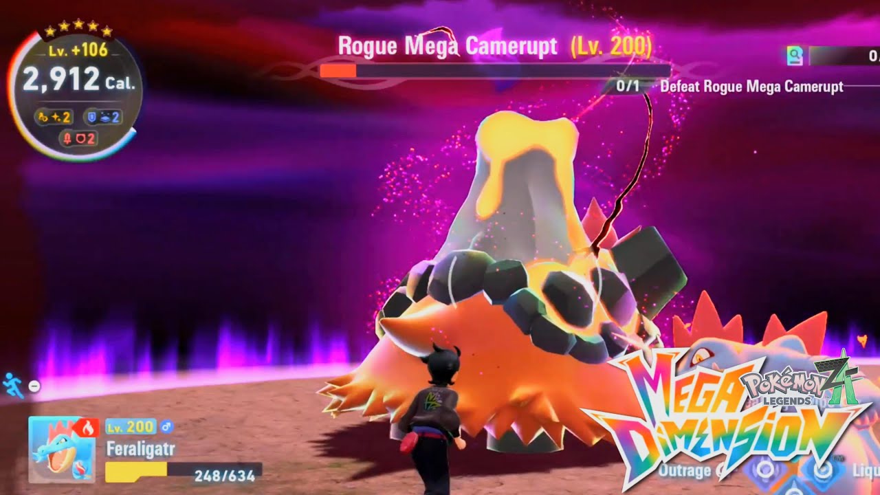 Legends Z-A Mega Dimension: Solo Lv.200 Rogue Mega Camerupt - Rampant Hyperspace Arena