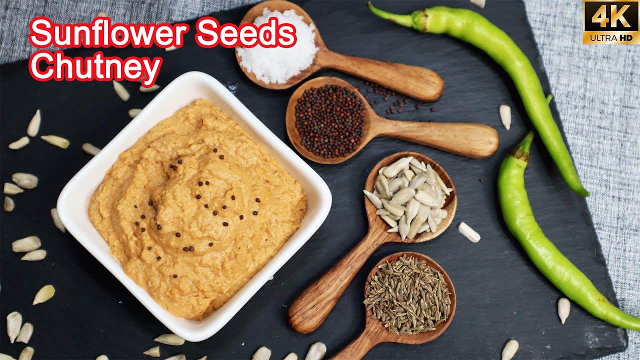 Sunflower Seeds Chutney Chutney for Dosa and Idly Chutney Recipe
