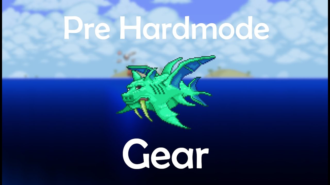 Master Mode Duke Fishron with Pre Hardmode Gear - YouTube