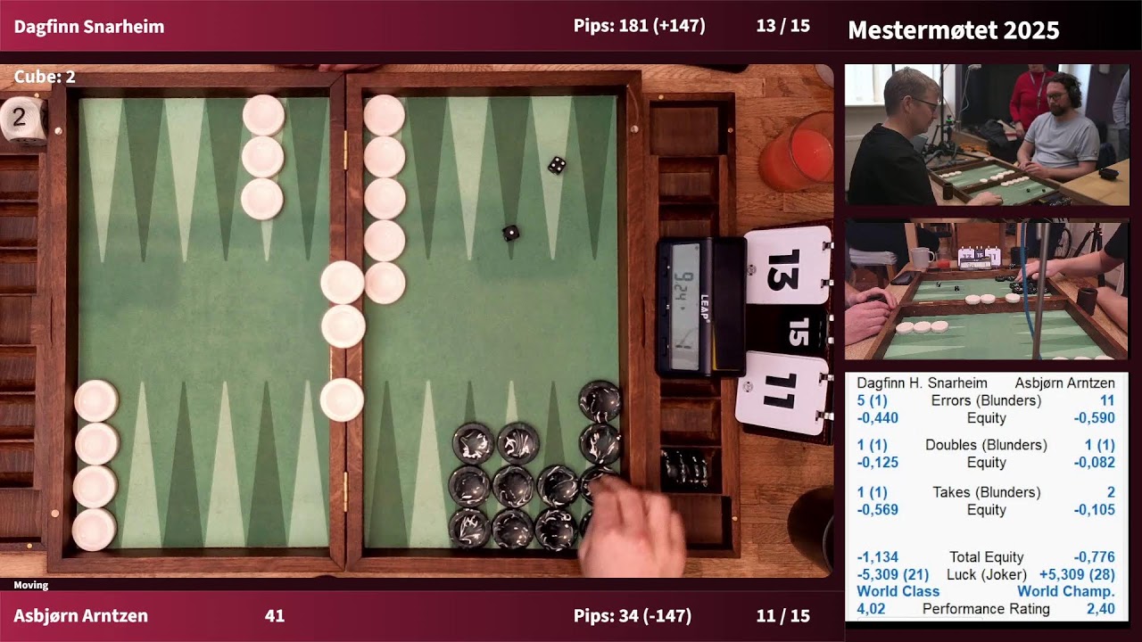 Mestermøtet 2025 - Dag 2 - Finale: Dagfinn Snarheim vs Asbjørn Arntzen