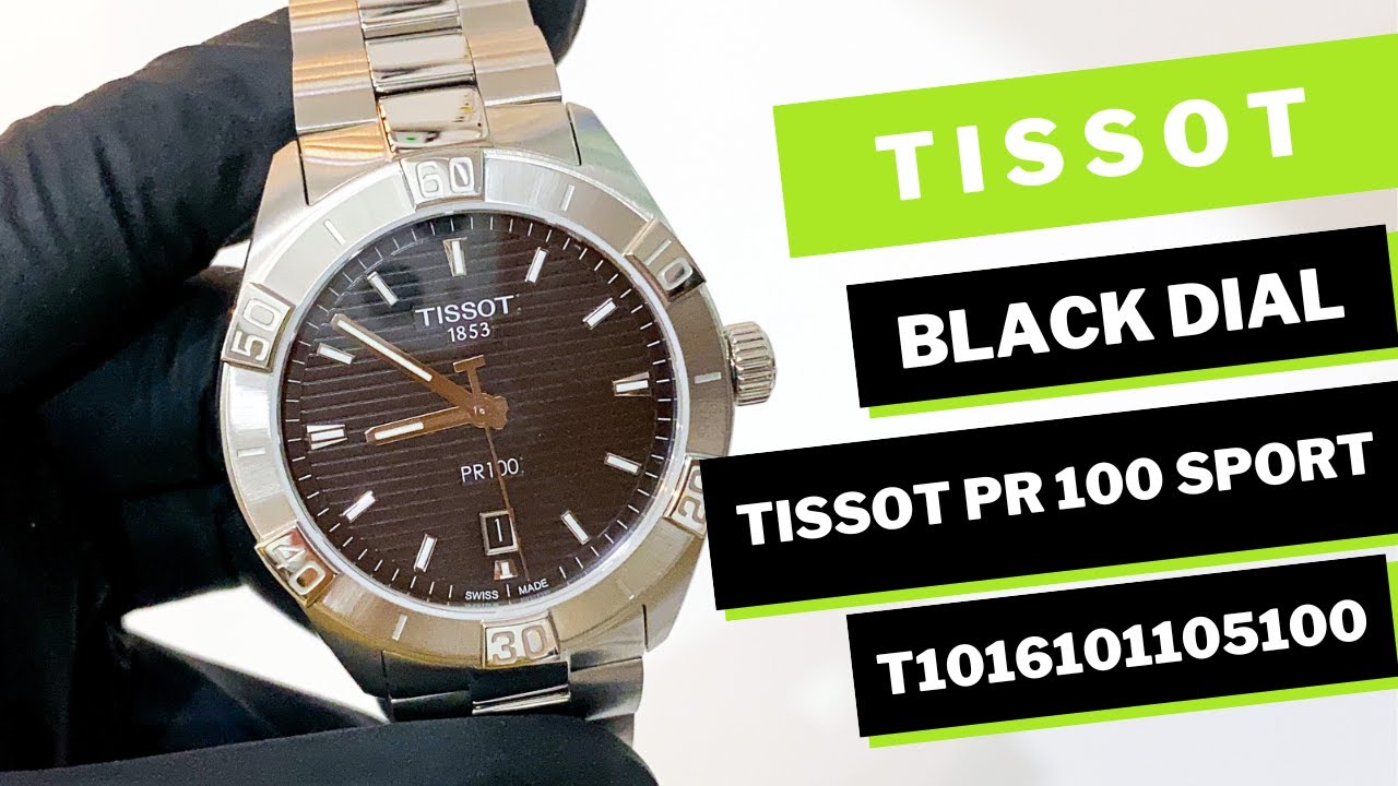 TISSOT PR 100 SPORT BLACK DIAL T1016101105100
