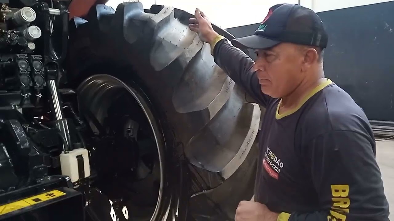 DESMONTANDO PNEU 710-38 SEM MÁQUINA | BORRACHARIA RODÃO