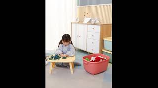 SUNXIN - Mainan Block Anak-2110 Container Box Plastik Meja dan Kursi anak