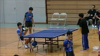 20190729福岡県中学卓球 男子決勝リーグ 中間東vs板櫃(第3~第4ゲーム)