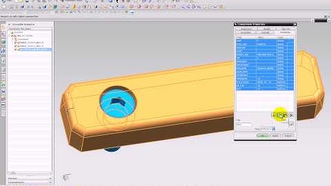 NX PART LIST ATTRIBUTE