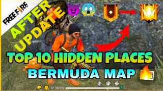 NEW TOP 10 SECRET PLACES IN GARENA FREE FIRE 2020 ##FOR RANK PUSH TO HEROIC##