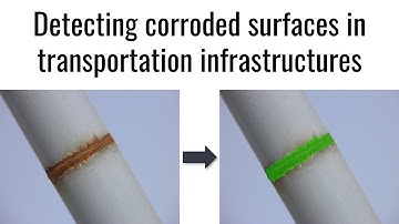 Detecting corroded surfaces in transportation infrastructures