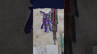 fnaf security breach drawings of shattered monty,glamrock foxy,glamrockbonnie,etc. and Vanessa print