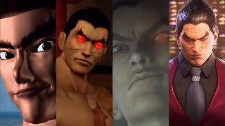Kazuya Mishima & Devil Kazuya All Ending Tekken 1 - 8 & Tag Tournament [4K]