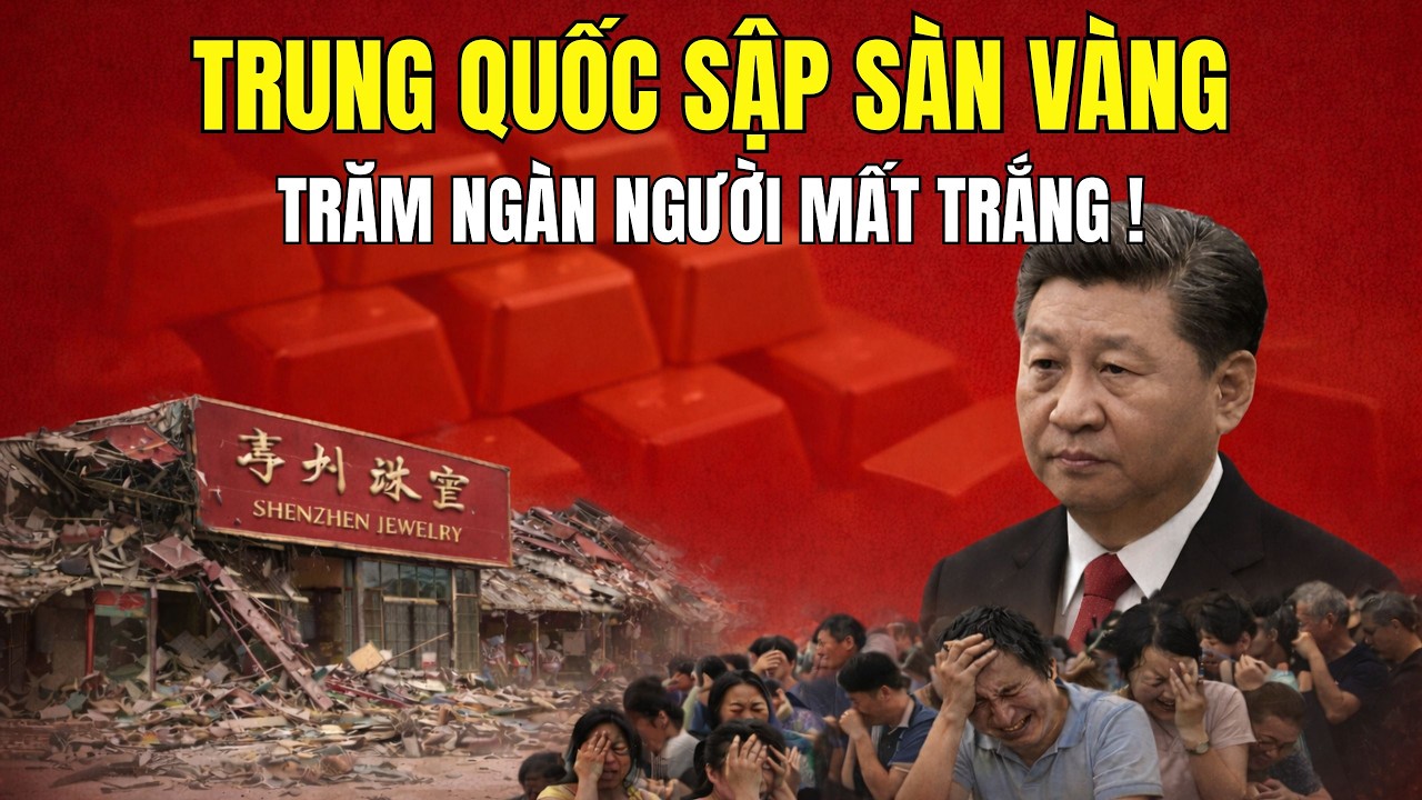 TRUNG QUỐC SẬP SÀN VÀNG: 1,4 TỶ USD BỐC HƠI – 150.000 Người Trắng Tay Sau 1 Đêm!