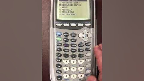 How to use the Plysmth2 Simultaneous Equations app on the TI-84B&W calculator