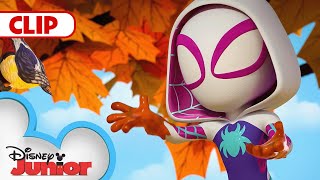 Ghost-Spider's Dad Saves the Day! | Marvel's Spidey and his Amazing Friends | @disneyjunior