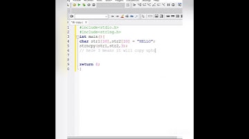 C program to copy a string to another upto first n number. #shorts #youtubeshorts