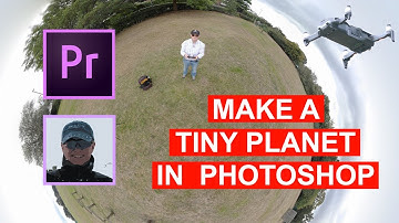 Make a Tiny Planet and 3D Spherical Image from your drone with Photoshop.