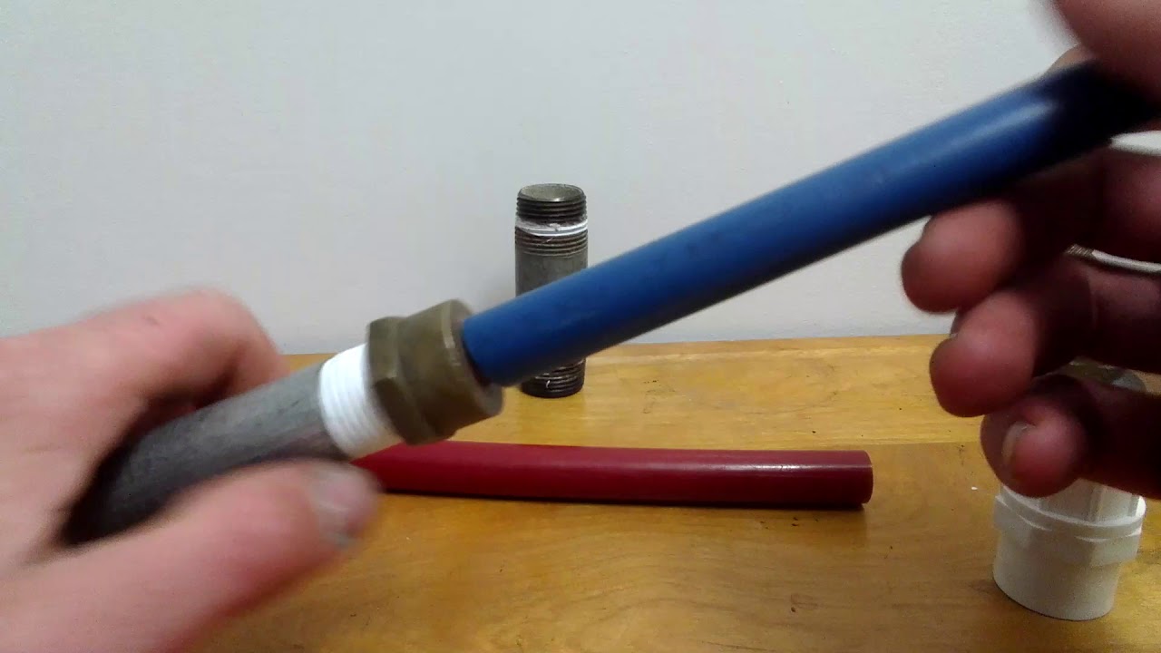 How To Connect Pex Pipe To Old Galvanized Pipe