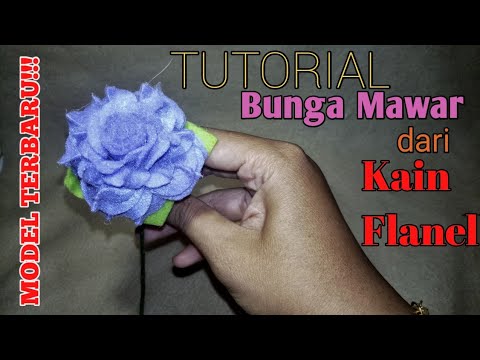 Cara Membuat  Bunga  Mawar  Dari Kain Flanel  Kreasi Flanel  