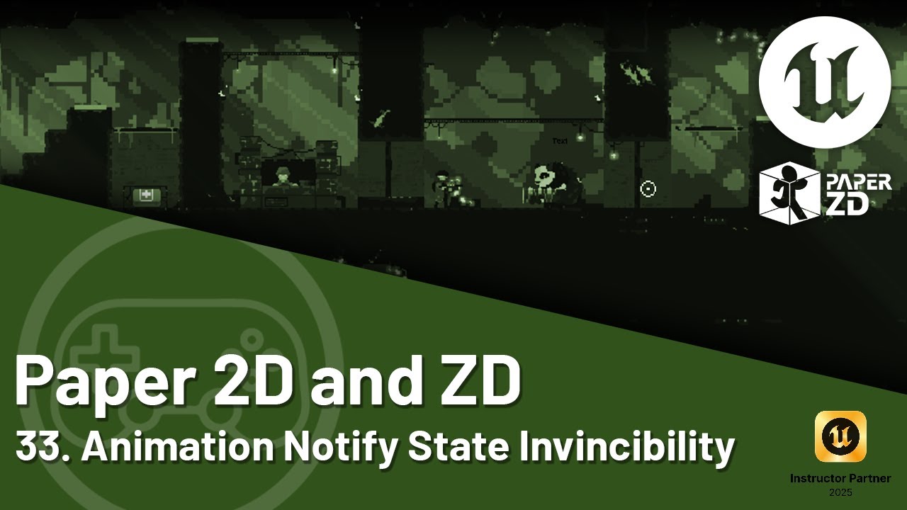 Учебник по Unreal Engine 5 — Paper 2D и ZD — 33. Анимация Paper ZD: состояния уведомления о неуяз...
